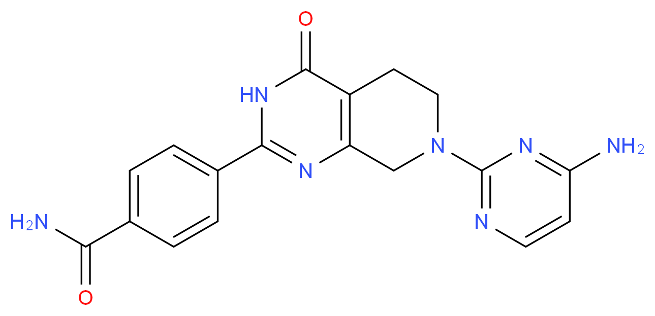 4-[7-(4-aminopyrimidin-2-yl)-4-oxo-3,4,5,6,7,8-hexahydropyrido[3,4-d]pyrimidin-2-yl]benzamide_Molecular_structure_CAS_)