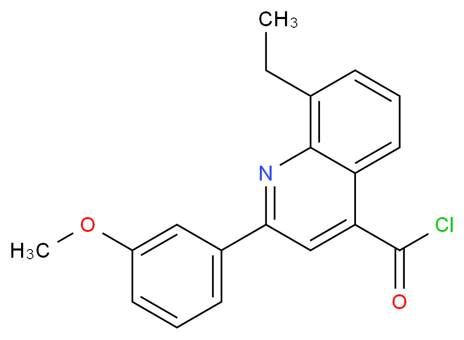 8-Ethyl-2-(3-methoxyphenyl)quinoline-4-carbonyl chloride_Molecular_structure_CAS_)