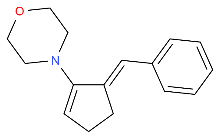 4-(5-Benzylidene-cyclopent-1-enyl)-morpholine_Molecular_structure_CAS_94708-08-4)