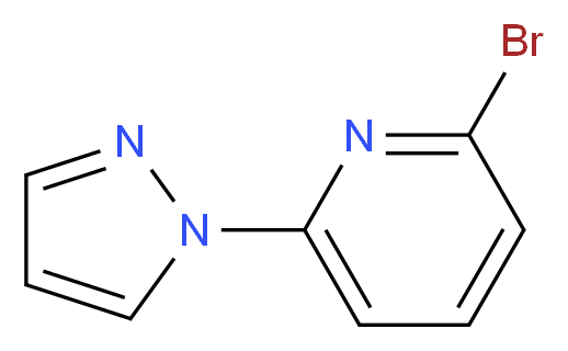 2-Bromo-6-(1H-pyrazol-1-yl)pyridine 97%_Molecular_structure_CAS_123640-41-5)