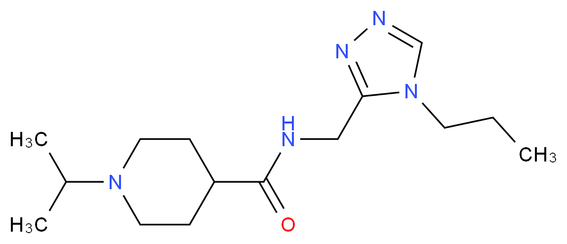 1-isopropyl-N-[(4-propyl-4H-1,2,4-triazol-3-yl)methyl]-4-piperidinecarboxamide_Molecular_structure_CAS_)