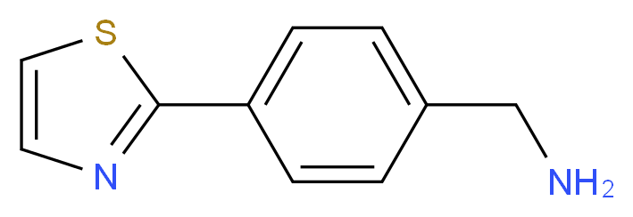 [4-(1,3-Thiazol-2-yl)phenyl]methylamine_Molecular_structure_CAS_672324-87-7)