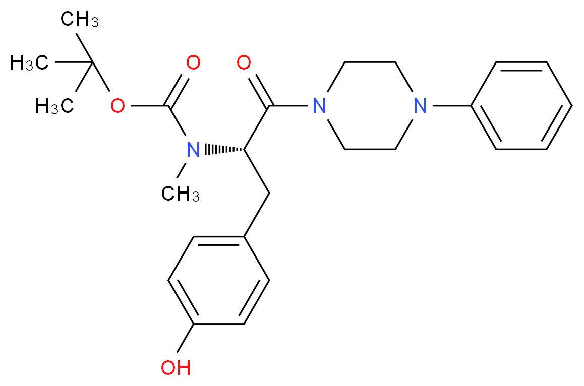 1-[(S)-N-tert-Boc-N-methyltyrosyl]-4-phenylpiperazine_Molecular_structure_CAS_)