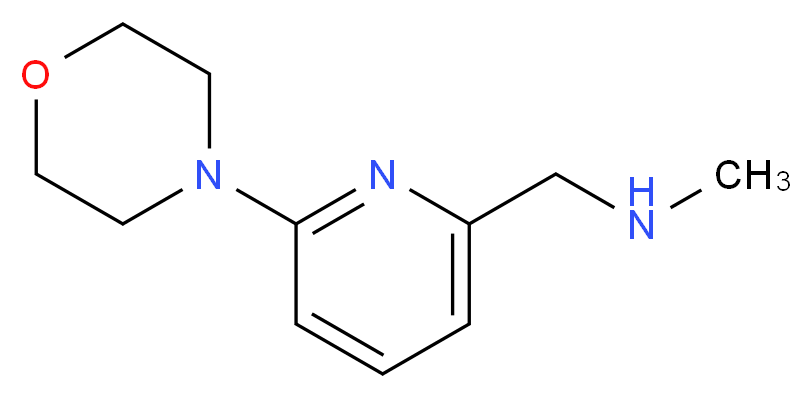 N-methyl-N-[(6-morpholin-4-ylpyridin-2-yl)methyl]amine_Molecular_structure_CAS_886851-30-5)