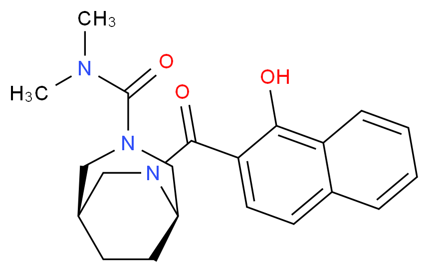(1R*,5R*)-6-(1-hydroxy-2-naphthoyl)-N,N-dimethyl-3,6-diazabicyclo[3.2.2]nonane-3-carboxamide_Molecular_structure_CAS_)