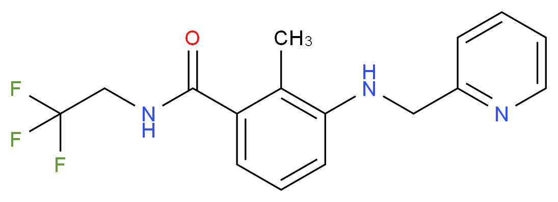 2-methyl-3-[(pyridin-2-ylmethyl)amino]-N-(2,2,2-trifluoroethyl)benzamide_Molecular_structure_CAS_)