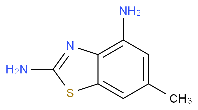 6-methyl-1,3-benzothiazole-2,4-diamine_Molecular_structure_CAS_1071346-94-5)