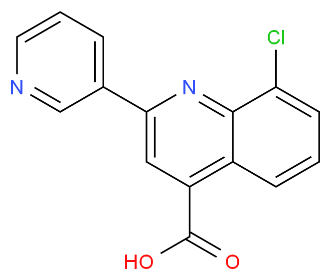8-Chloro-2-pyridin-3-ylquinoline-4-carboxylic acid_Molecular_structure_CAS_667436-24-0)