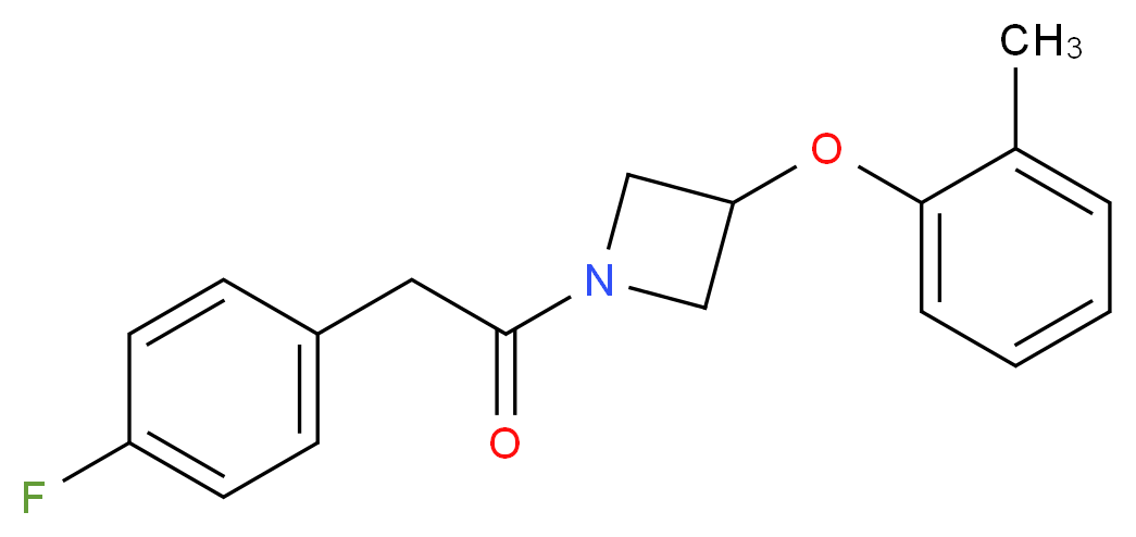 1-[(4-fluorophenyl)acetyl]-3-(2-methylphenoxy)azetidine_Molecular_structure_CAS_)