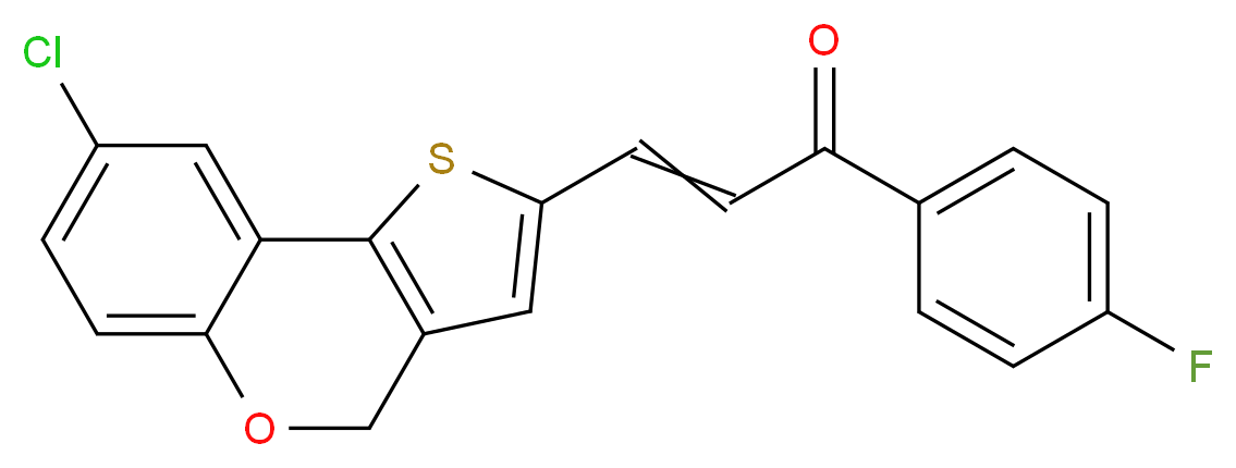 3-(8-chloro-4H-thieno[3,2-c]chromen-2-yl)-1-(4-fluorophenyl)prop-2-en-1-one_Molecular_structure_CAS_)