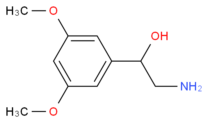 2-amino-1-(3,5-dimethoxyphenyl)ethan-1-ol_Molecular_structure_CAS_)