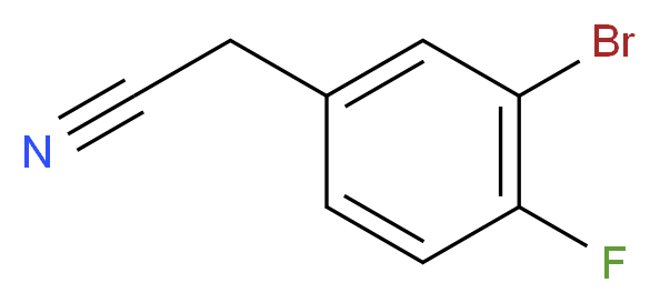 2-(3-bromo-4-fluorophenyl)acetonitrile_Molecular_structure_CAS_)