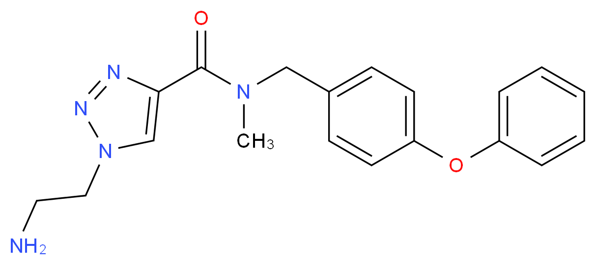 1-(2-aminoethyl)-N-methyl-N-(4-phenoxybenzyl)-1H-1,2,3-triazole-4-carboxamide_Molecular_structure_CAS_)