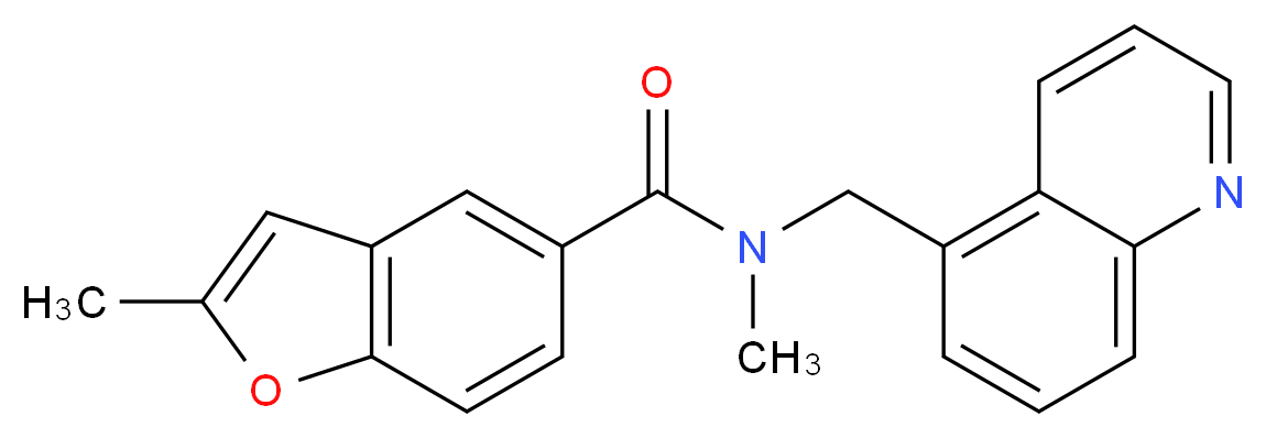N,2-dimethyl-N-(5-quinolinylmethyl)-1-benzofuran-5-carboxamide_Molecular_structure_CAS_)