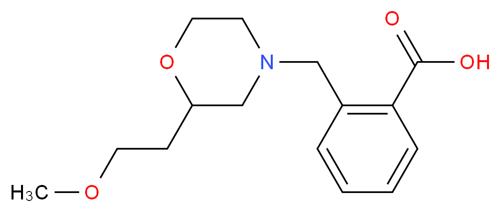 2-{[2-(2-methoxyethyl)morpholin-4-yl]methyl}benzoic acid_Molecular_structure_CAS_)