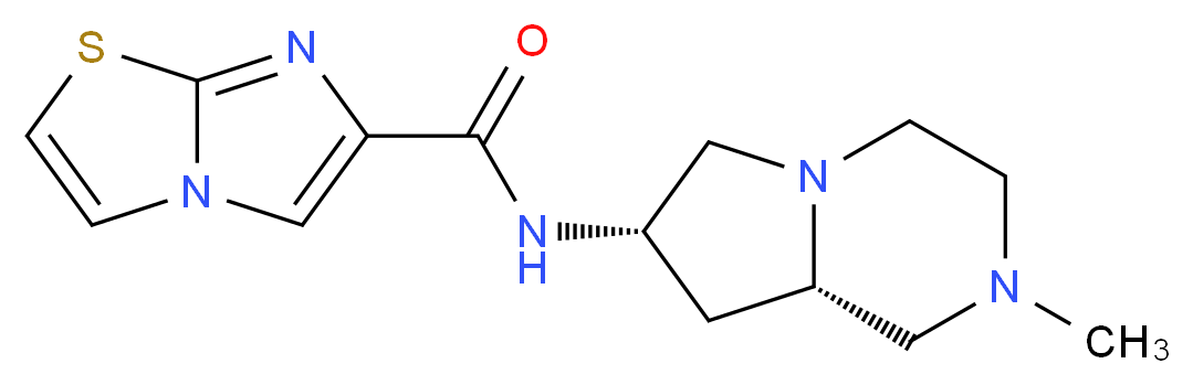 N-[(7S,8aS)-2-methyloctahydropyrrolo[1,2-a]pyrazin-7-yl]imidazo[2,1-b][1,3]thiazole-6-carboxamide_Molecular_structure_CAS_)