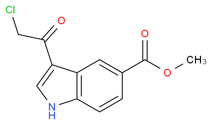 methyl 3-(2-chloroacetyl)-1H-indole-5-carboxylate_Molecular_structure_CAS_)