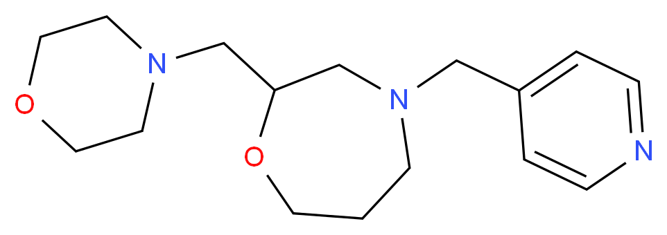 2-(morpholin-4-ylmethyl)-4-(pyridin-4-ylmethyl)-1,4-oxazepane_Molecular_structure_CAS_)