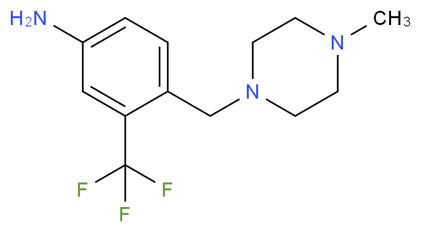 4-((4-Methylpiperazin-1-yl)methyl)-3-(trifluoromethyl)aniline_Molecular_structure_CAS_694499-26-8)