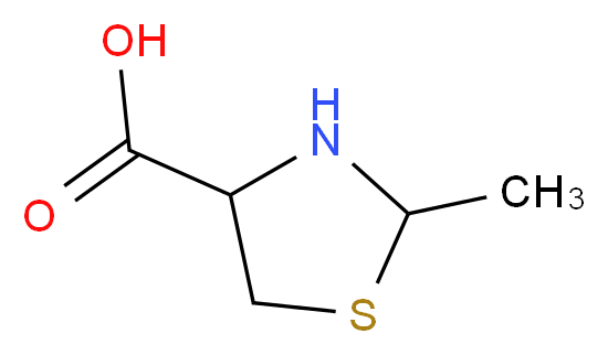 2-Methylthiazolidine-4-carboxylic Acid_Molecular_structure_CAS_4165-32-6)