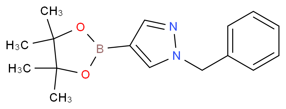 1-Benzyl-1H-pyrazole-4-boronic acid, pinacol ester_Molecular_structure_CAS_761446-45-1)