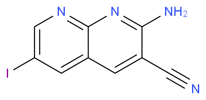 2-amino-6-iodo-1,8-naphthyridine-3-carbonitrile_Molecular_structure_CAS_578007-69-9)