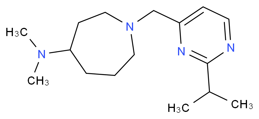 1-[(2-isopropyl-4-pyrimidinyl)methyl]-N,N-dimethyl-4-azepanamine_Molecular_structure_CAS_)
