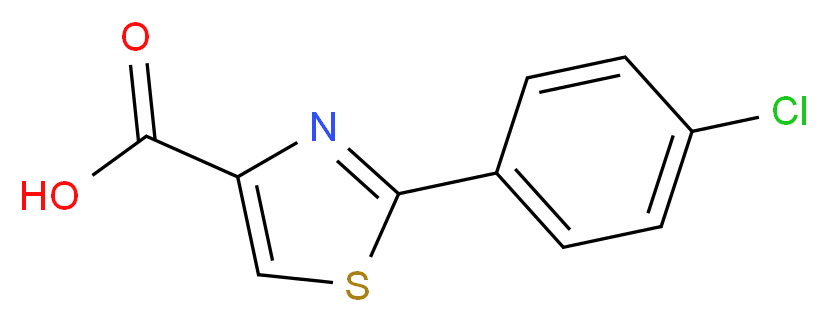 2-(4-Chlorophenyl)-1,3-thiazole-4-carboxylic acid_Molecular_structure_CAS_17228-98-7)