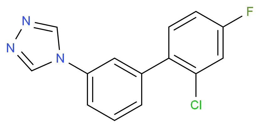 4-(2'-chloro-4'-fluorobiphenyl-3-yl)-4H-1,2,4-triazole_Molecular_structure_CAS_)