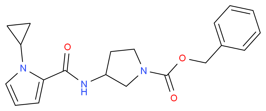 benzyl 3-{[(1-cyclopropyl-1H-pyrrol-2-yl)carbonyl]amino}pyrrolidine-1-carboxylate_Molecular_structure_CAS_)