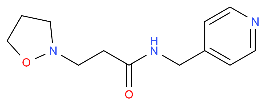 3-(2-isoxazolidinyl)-N-(4-pyridinylmethyl)propanamide_Molecular_structure_CAS_)