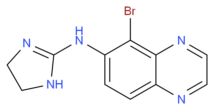 5-bromo-N-(4,5-dihydro-1H-imidazol-2-yl)quinoxalin-6-amine_Molecular_structure_CAS_)