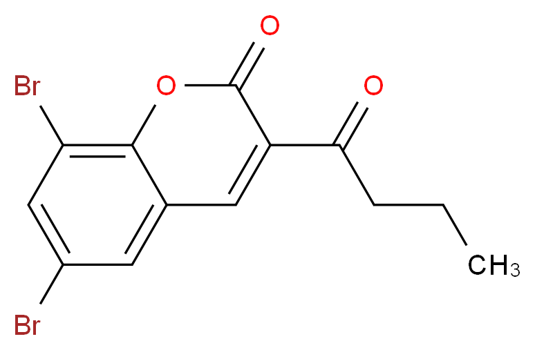 6,8-dibromo-3-butyryl-2H-chromen-2-one_Molecular_structure_CAS_3855-85-4)