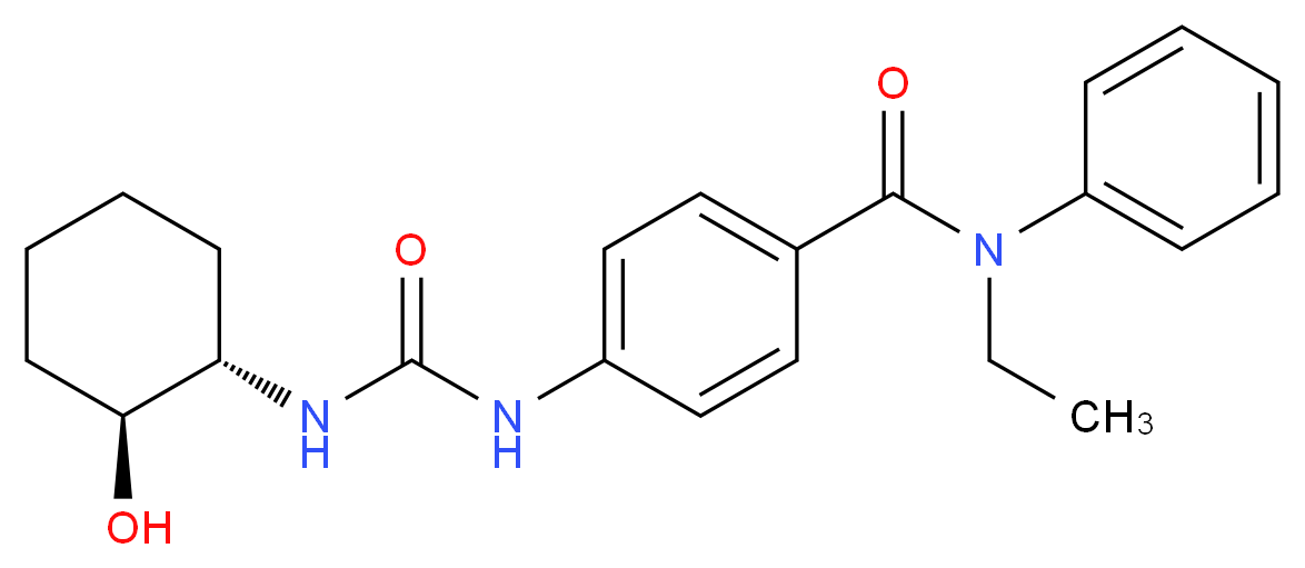 N-ethyl-4-[({[(1S*,2S*)-2-hydroxycyclohexyl]amino}carbonyl)amino]-N-phenylbenzamide_Molecular_structure_CAS_)