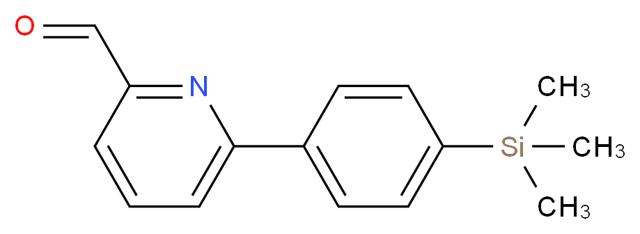 6-[4-(TRIMETHYLSILYL)PHENYL]PYRIDINE-2-CARBALDEHYDE_Molecular_structure_CAS_)