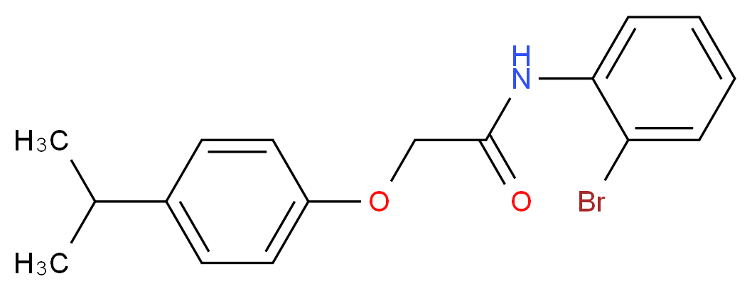 N-(2-bromophenyl)-2-(4-isopropylphenoxy)acetamide_Molecular_structure_CAS_431995-26-5)