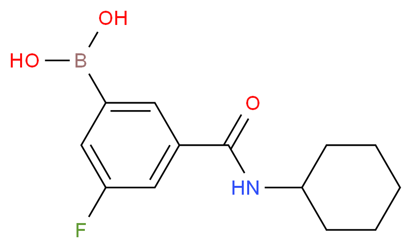 3-Cyclohexylcarbamoyl-5-fluorobenzeneboronic acid_Molecular_structure_CAS_874219-42-8)