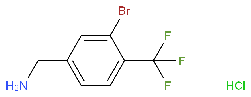 (3-Bromo-4-(trifluoromethyl)phenyl)methanamine hydrochloride_Molecular_structure_CAS_1214327-18-0)