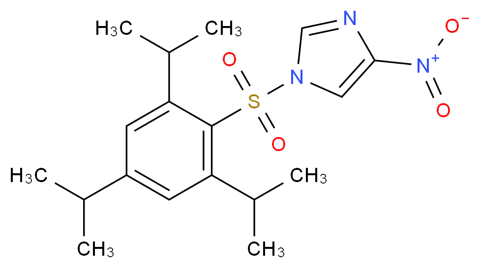 1-(2,4,6-Triisopropylbenzenesulfonyl)-4-nitroimidazole_Molecular_structure_CAS_63734-76-9)