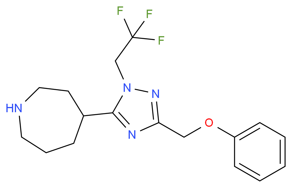 4-[3-(phenoxymethyl)-1-(2,2,2-trifluoroethyl)-1H-1,2,4-triazol-5-yl]azepane_Molecular_structure_CAS_)