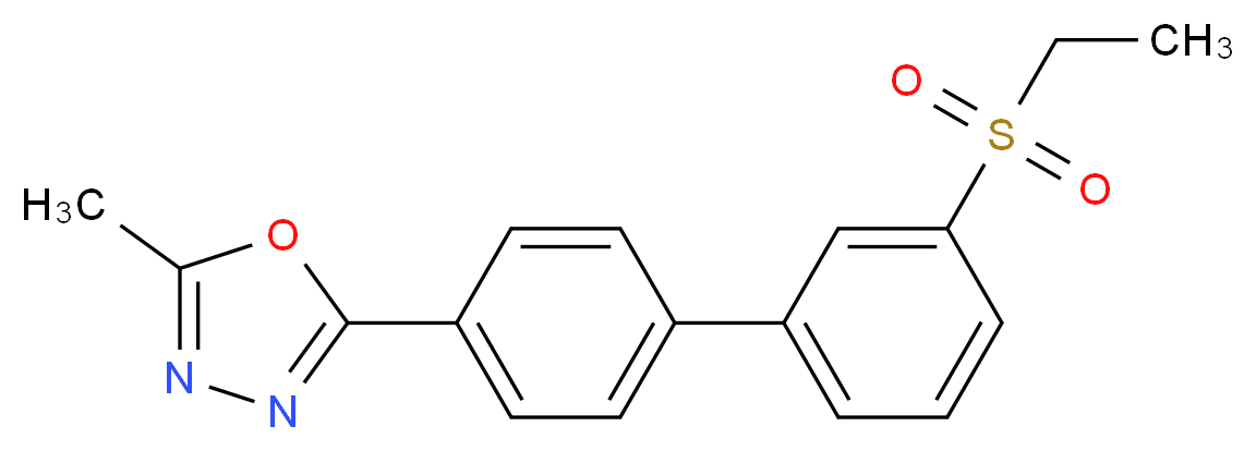 2-[3'-(ethylsulfonyl)biphenyl-4-yl]-5-methyl-1,3,4-oxadiazole_Molecular_structure_CAS_)