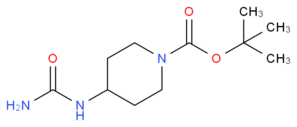 tert-butyl 4-[(aminocarbonyl)amino]piperidine-1-carboxylate_Molecular_structure_CAS_)