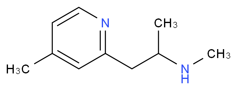 N-methyl-1-(4-methylpyridin-2-yl)propan-2-amine_Molecular_structure_CAS_91010-36-5)