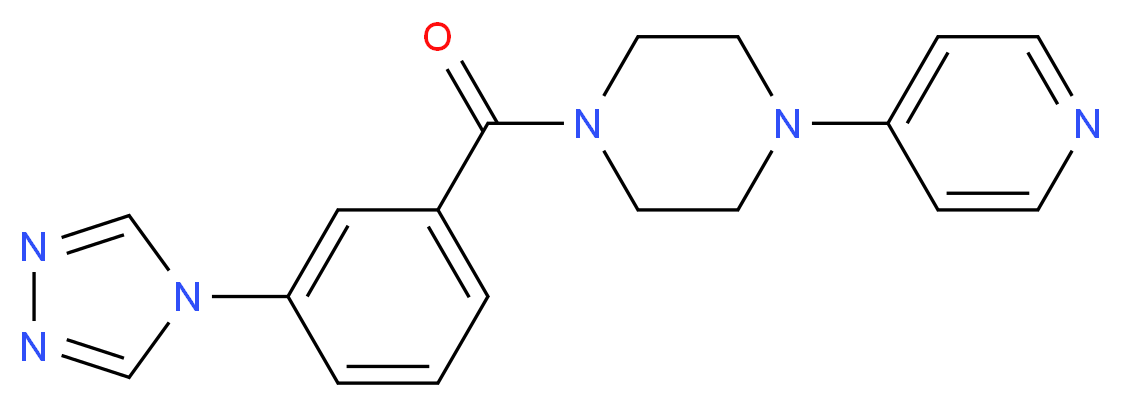 1-pyridin-4-yl-4-[3-(4H-1,2,4-triazol-4-yl)benzoyl]piperazine_Molecular_structure_CAS_)