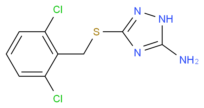 3-[(2,6-Dichlorobenzyl)sulfanyl]-1H-1,2,4-triazol-5-amine_Molecular_structure_CAS_)