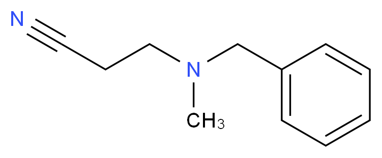 3-(benzyl(methyl)amino)propanenitrile_Molecular_structure_CAS_)