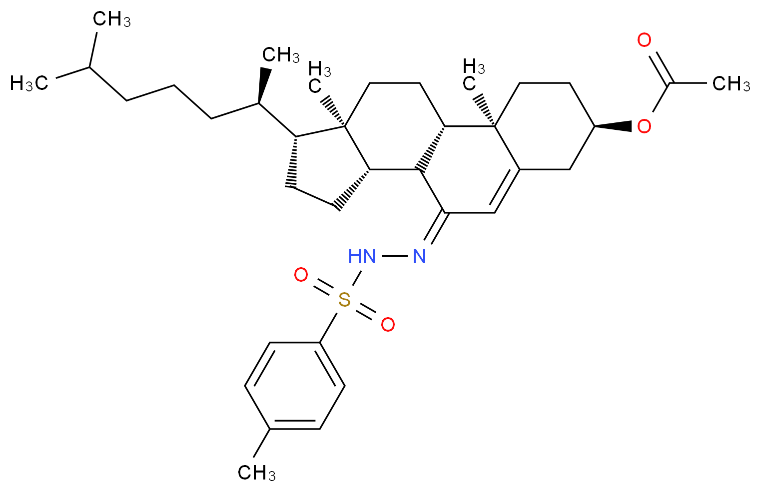 7-p-Toluenesulfonylhydrazide Cholesterol 3-Acetate_Molecular_structure_CAS_54201-67-1)