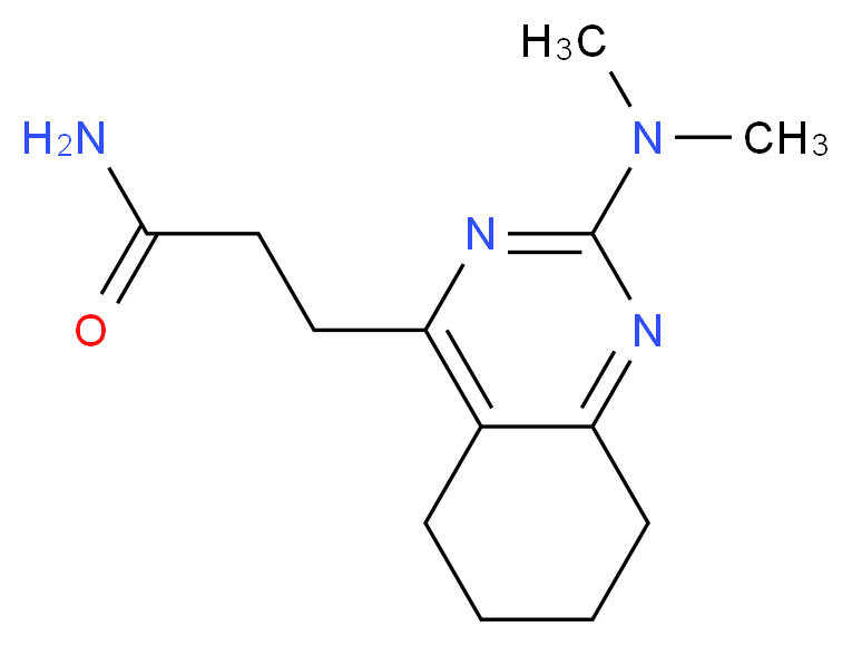3-[2-(dimethylamino)-5,6,7,8-tetrahydroquinazolin-4-yl]propanamide_Molecular_structure_CAS_)