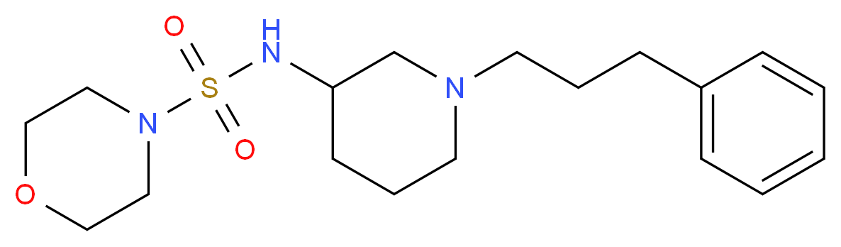 N-[1-(3-phenylpropyl)-3-piperidinyl]-4-morpholinesulfonamide_Molecular_structure_CAS_)