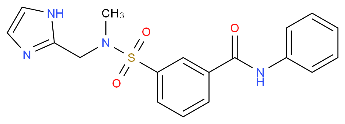 3-{[(1H-imidazol-2-ylmethyl)(methyl)amino]sulfonyl}-N-phenylbenzamide_Molecular_structure_CAS_)